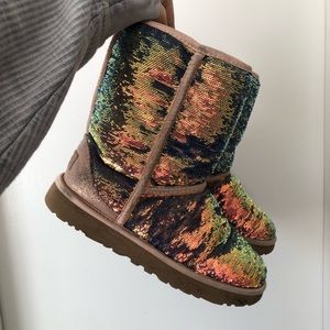 Pink Sequin Uggs